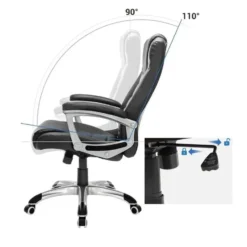 Parya Home - Ergonomische Bureaustoel - Kunststof - Zwart
