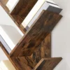 Parya Home - Houten Boekenkast - 8 niveaus - Vintage - Staande Plank - Bruin