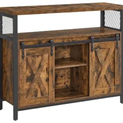 Parya Home Industrieel Sideboard –Keukenkastje met 2 schuifdeuren