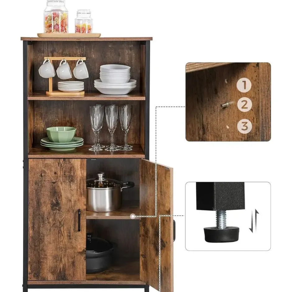 Parya Home Multifunctionele Boekenkast – Staande kast