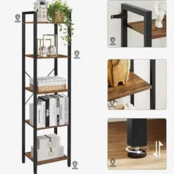 Parya Home Opbergrek met stalen frame, voor woonkamer