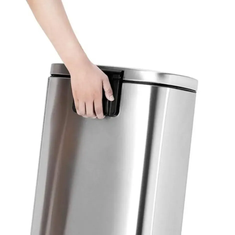 Parya home RVS Pedaalemmer - 30 liter - Rechthoekig