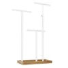 Parya Home - Sierradenrek - Oorbellenstandaard - 2-in-1 - Hout - Wit
