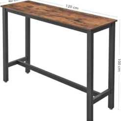 Parya Home - Smalle bartafel - Metale frame - Industrieel