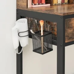 Parya Home Vintage Kaptafel met 3-delige met klapspiegel