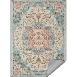 Parya Home Vloerkleed Parya - Antislip - aquablauw