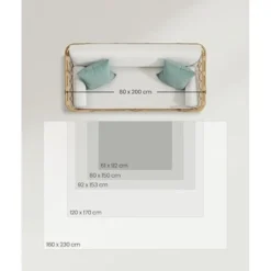 Parya Home Vloerkleed Parya - Antislip - aquablauw