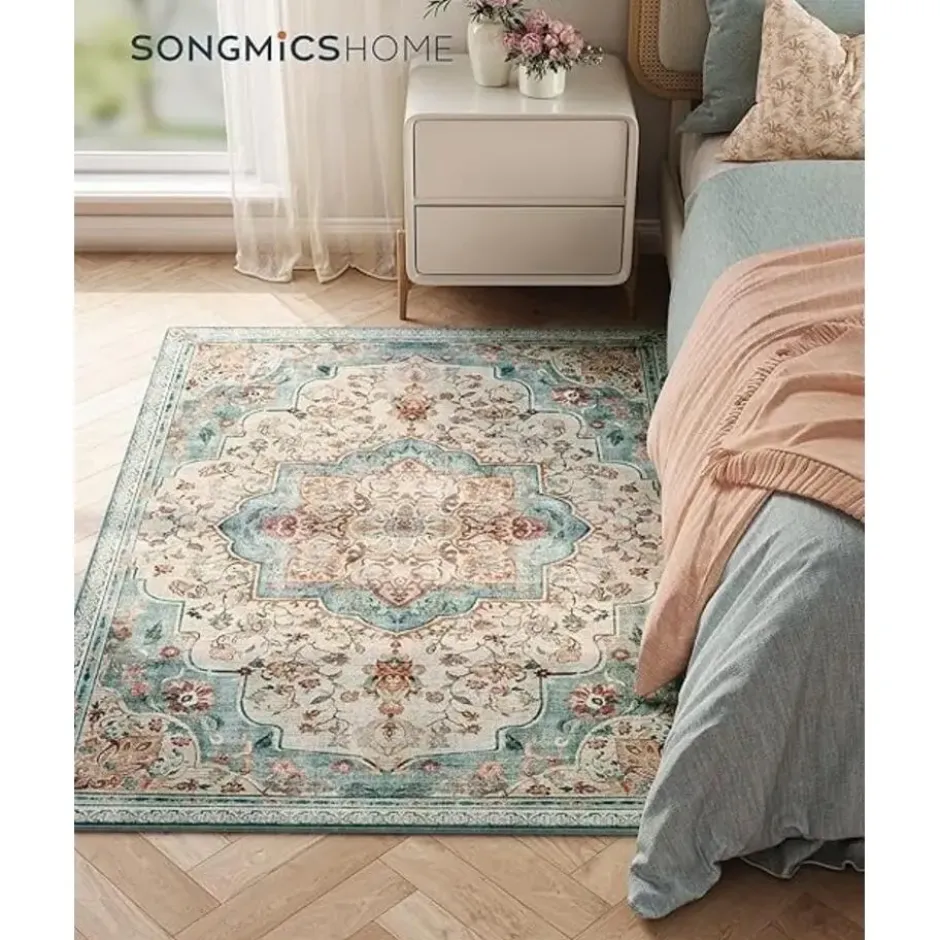 Parya Home Vloerkleed Parya - Antislip - aquablauw