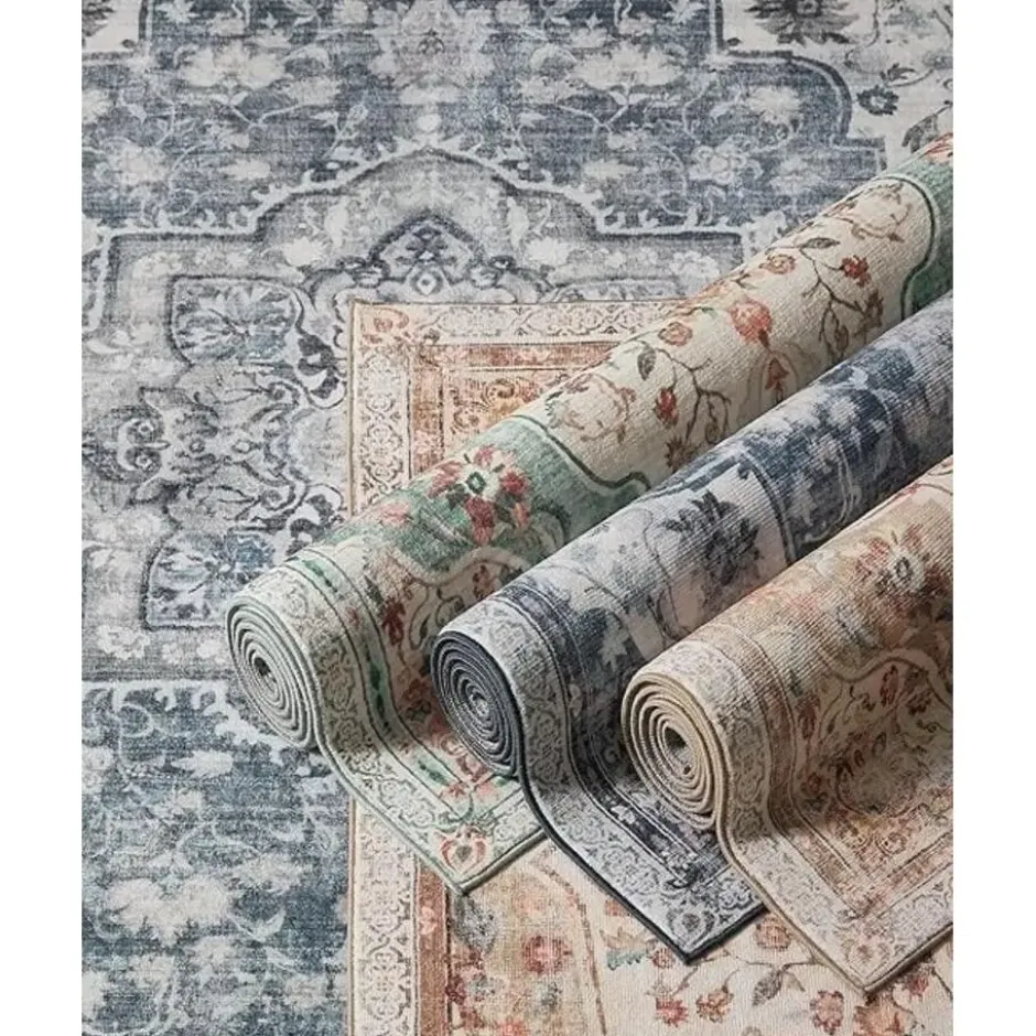 Parya Home Vloerkleed Parya - Antislip - aquablauw