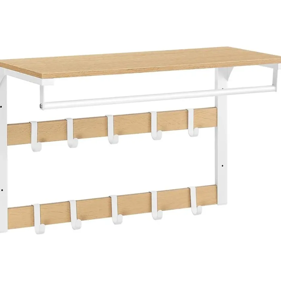 Parya Home Wandkapstok met Opbergruimte – Halorganizer