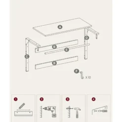 Parya Home Wandkapstok met Plank – wandplank met 10 haken