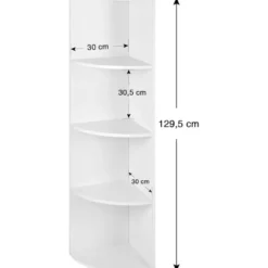 Parya Home Wandkast - Hoekkast - Opbergkast - Boekenkast