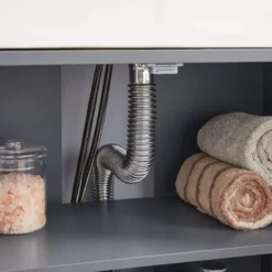 Parya Home - Wastafelonderkast - 2 Deuren - Hout - Grijs