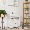 Parya Home Wastafelonderkast, zonder wastafel, veel opslag, wit