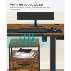 Parya Staand Bureau Elektrisch - Verstelbaar 120 x 60 cm