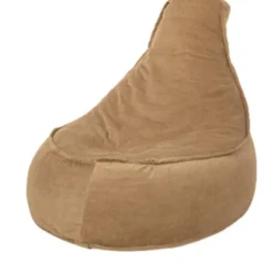 Parya Stoel Zitzak Ribstof - Zitzakfauteuil - Woonkamerzitzak – Camel