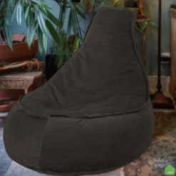 Parya Stoel Zitzak Ribstof - Zitzakfauteuil - Woonkamerzitzak – Camel
