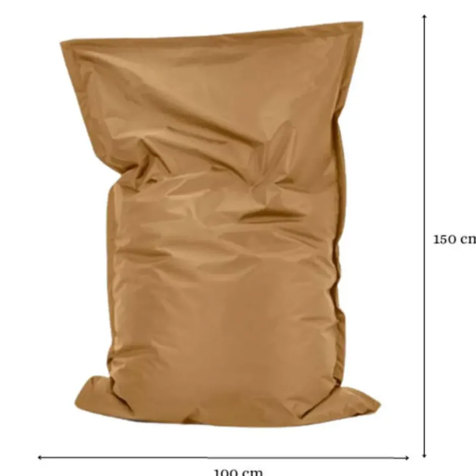 Parya Zitzak Nylon - Zitzakfauteuil - Woonkamerzitzak - Camel - 100 x 150