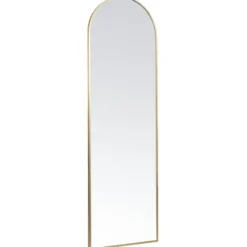 Passpiegel Arch - goudkleurig aluminium - 145x45 cm