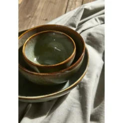 Pastabord Emma - groen - stoneware - Ø22 cm