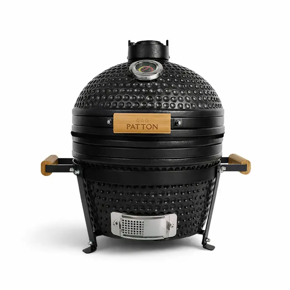Patton Classic Kamado 16" Table Chef - Compact - Ø34 cm - Matzwart