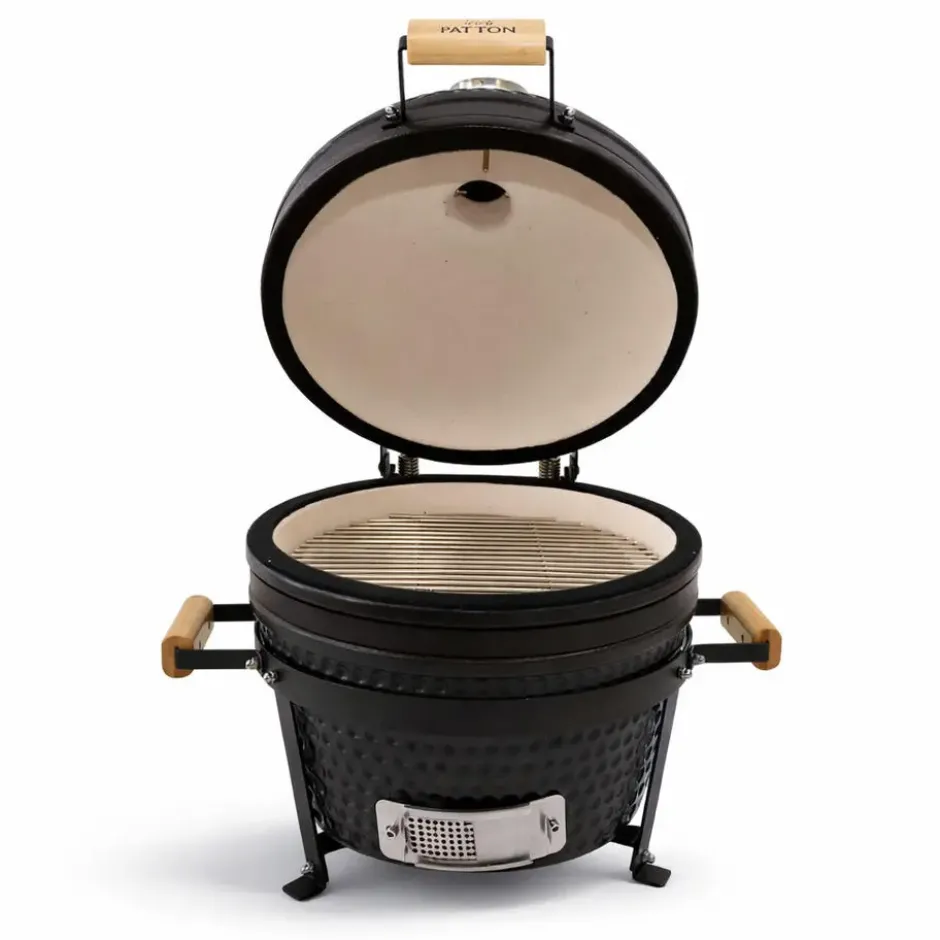 Patton Classic Kamado 16" Table Chef - Compact - Ø34 cm - Matzwart