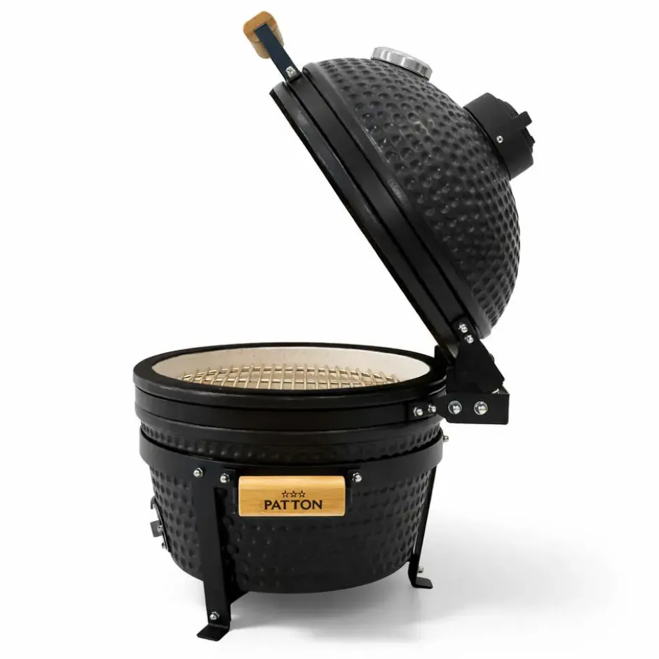 Patton Classic Kamado 16" Table Chef - Compact - Ø34 cm - Matzwart