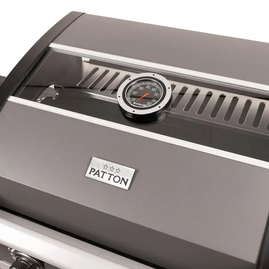 Patton Patio Pro Chef gasbarbecue 3+1 frozen grey