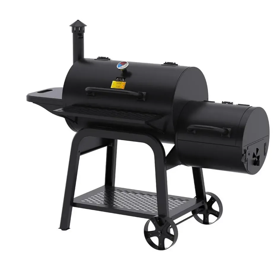Patton Smoker Houtskoolbarbecue Oklahoma - Zwart