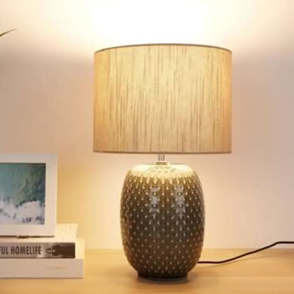 Pauleen Pretty Classy Tafellamp - E27 - Grijs/Zand