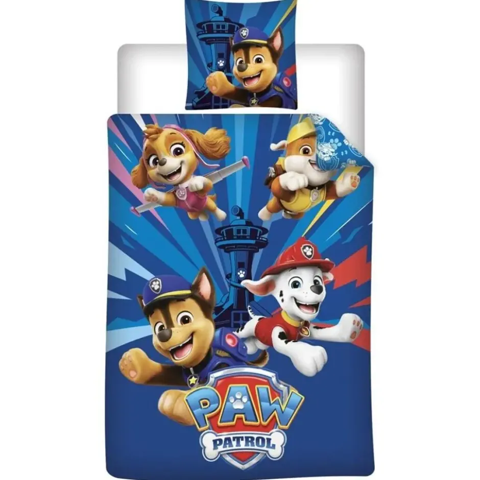 PAW Patrol Dekbedovertrek - Eenpersoons - 140 x 200 cm - 65 x 65 cm - Polycotton