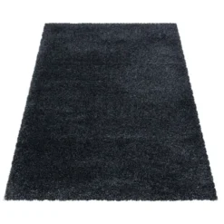 Pearl Soft Hoogpolig Vloerkleed Antraciet - 160x230 CM