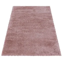 Pearl Soft Hoogpolig Vloerkleed Roze - 140x200 CM