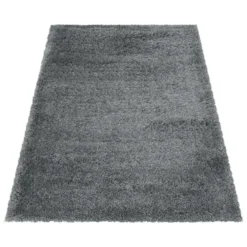 Pearl Soft Hoogpolig Vloerkleed Lichtgrijs - 160x230 CM