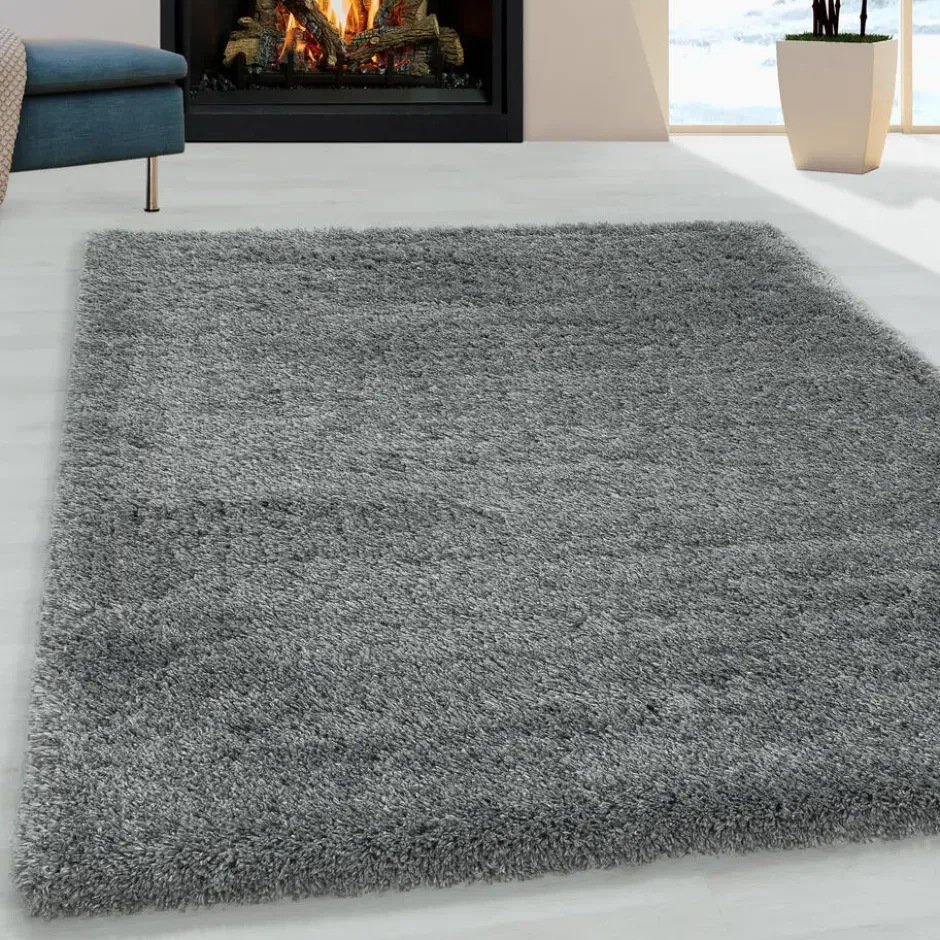 Pearl Soft Hoogpolig Vloerkleed Lichtgrijs - 160x230 CM