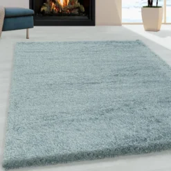 Pearl Soft Hoogpolig Vloerkleed Blauw - 160x230 CM