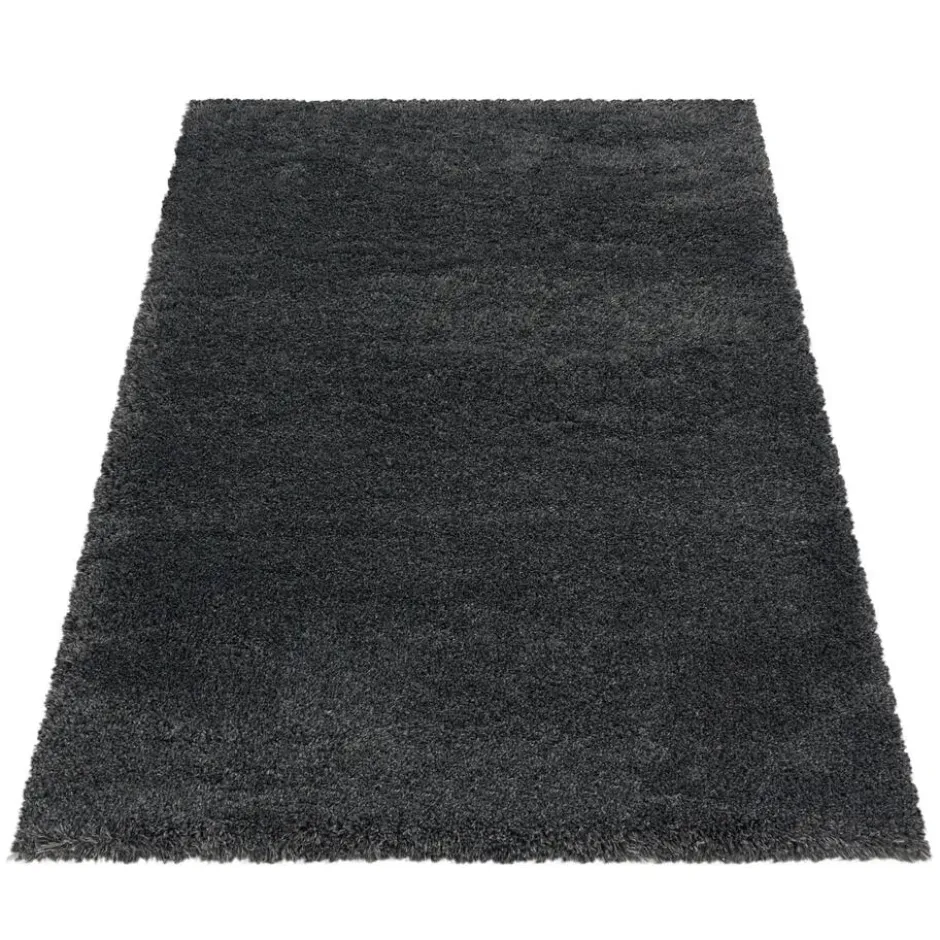 Pearl Soft Hoogpolig Vloerkleed Grijs - 160x230 CM