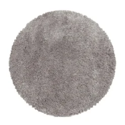 Pearl Soft Rond Hoogpolig Vloerkleed Beige - 120 CM Ø