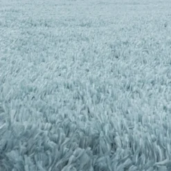 Pearl Soft Rond Hoogpolig Vloerkleed Blauw - 200 CM Ø
