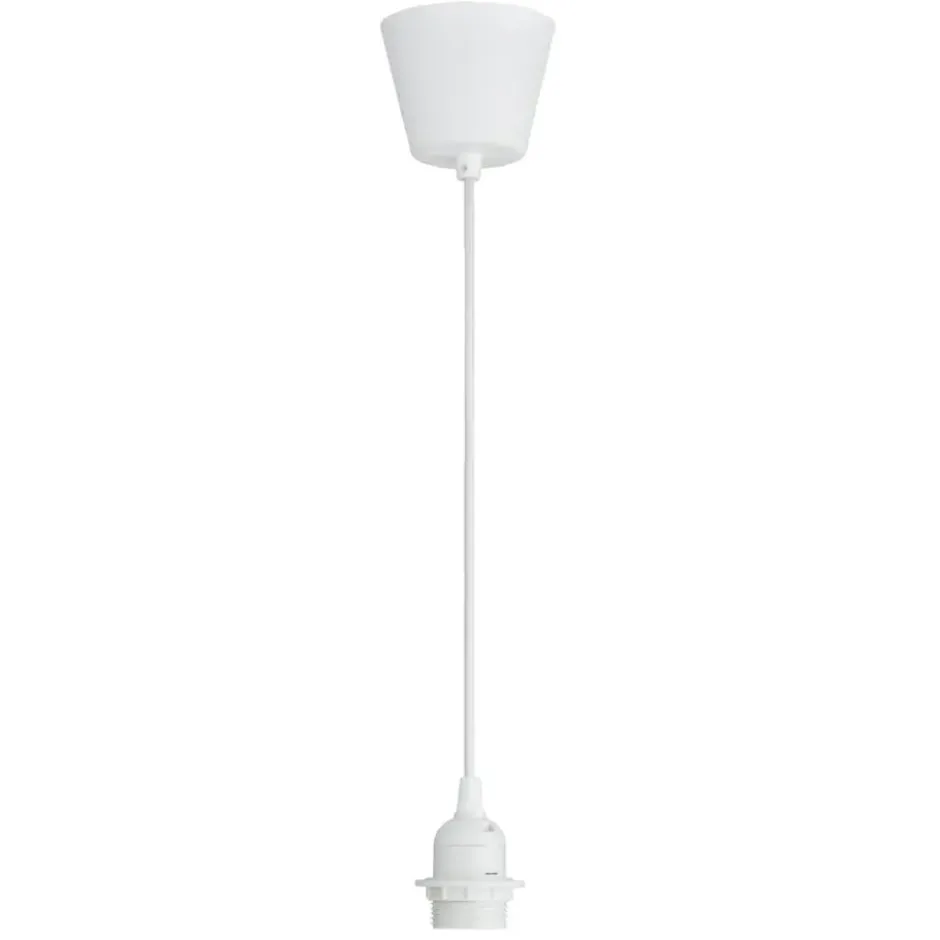 Pendel Basic E27 - wit - 100 cm