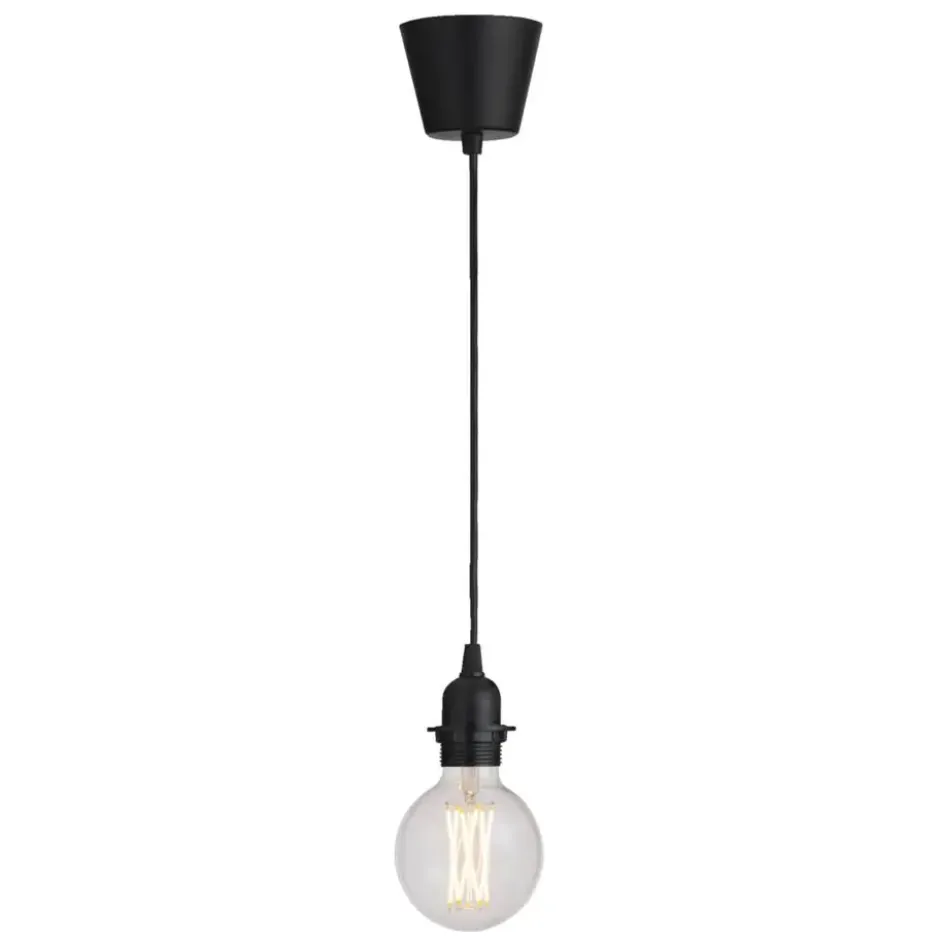 Pendel Basic E27 - zwart - 100 cm