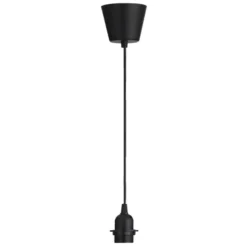 Pendel Basic E27 - zwart - 100 cm