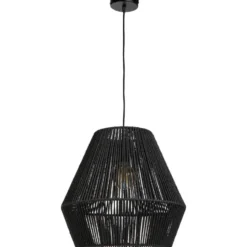 Pendel hanglamp zwart met schroefdraad voor kap - E27 - 100 cm