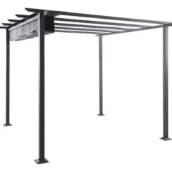 Pergola Marseille - antraciet - 300x300 cm