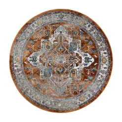 Picasso Castana Vintage Rond Vloerkleed Terra / Multi - 200 CM Ø