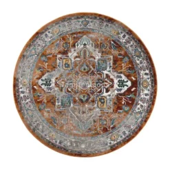 Picasso Castana Vintage Rond Vloerkleed Terra / Multi - 200 CM Ø