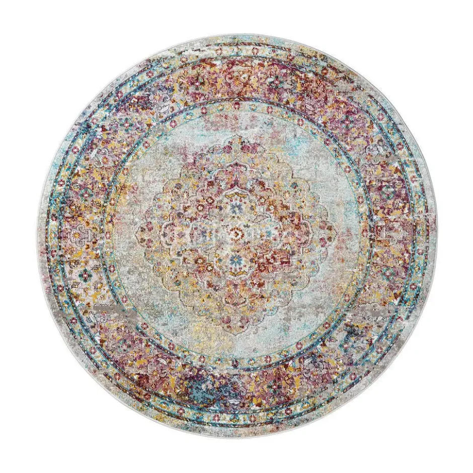 Picasso Keshan Vintage Rond Vloerkleed Multi / Beige - 240 CM Ø