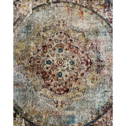 Picasso Keshan Vintage Rond Vloerkleed Multi / Beige - 200 CM Ø