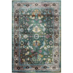 Picasso Pablo Vintage Vloerkleed Groen / Multi - 200x290 CM