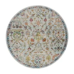 Picasso Sarough Vintage Rond Vloerkleed Creme / Beige - 300 CM Ø